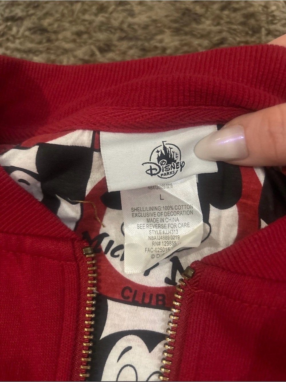 Disney Parks Mouseketeer Bomber Style Jacket - Picture 5 of 7